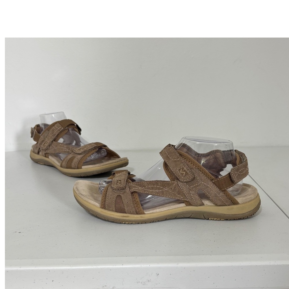 Outdoor Comfort Sandals Gorpcore Granola Walking Travel Casual Leather Womens 11